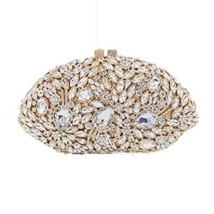 Flower Evening Bags mal Rhinestone Clutch Purse Wedding Party new